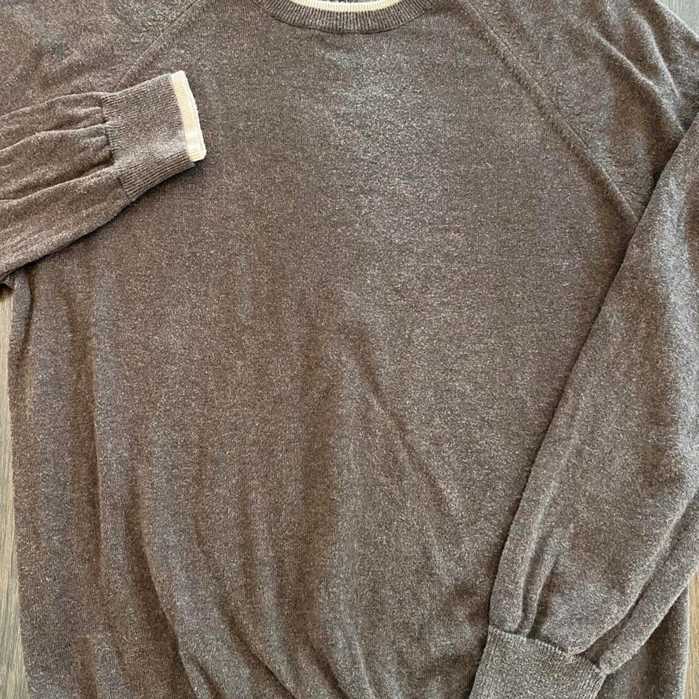 Perry Ellis Mens Chocolate Brown Sweater size Medium